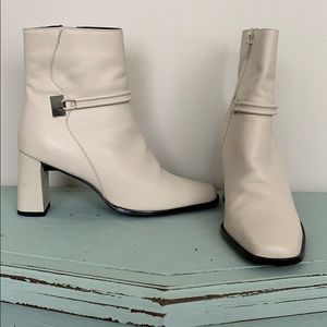 Cream booties